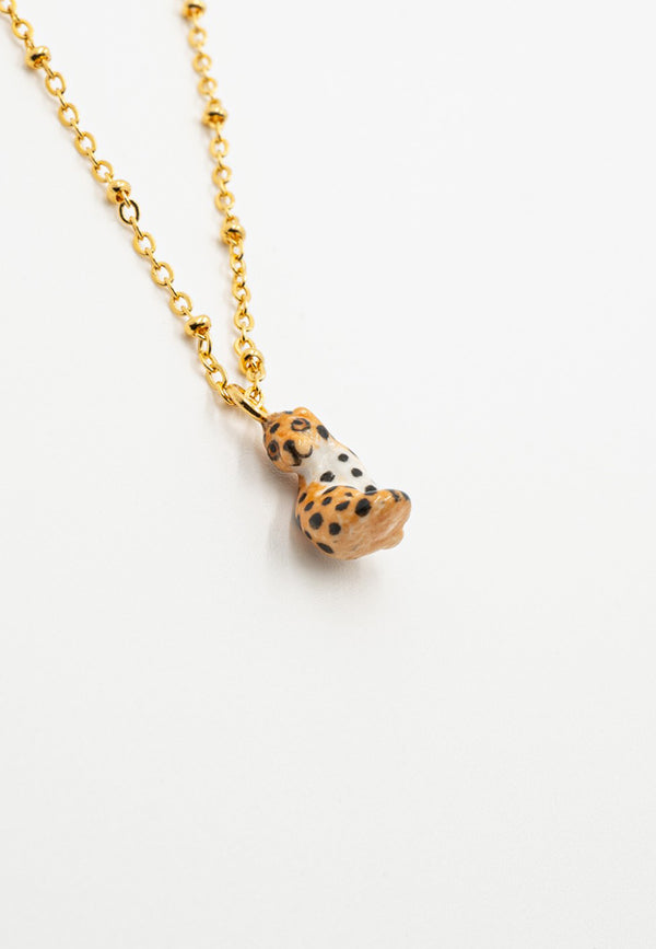 Sitting Leopard necklace