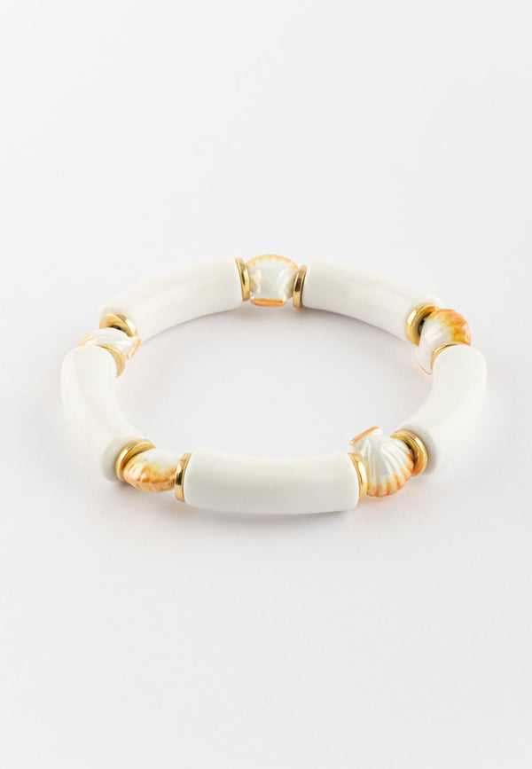 White Shells Chunky bracelet - Poésie
