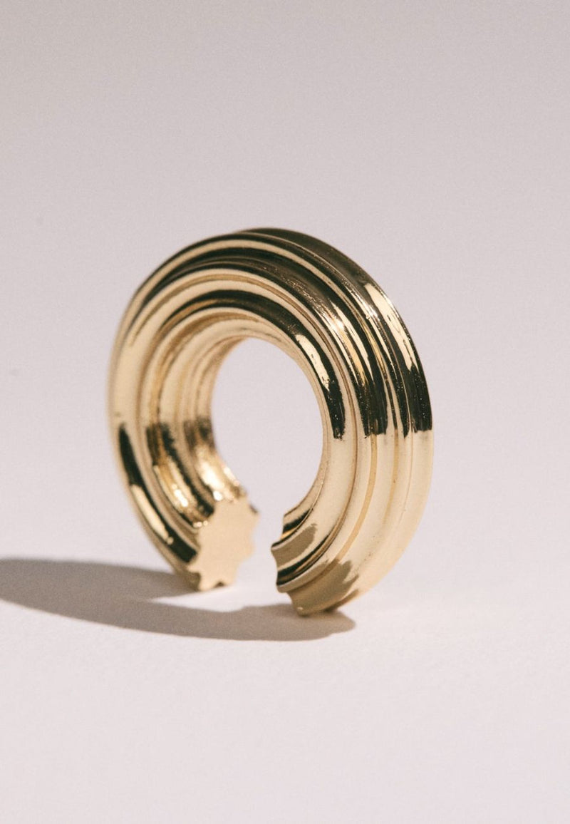 Earcuff Churro Med Gold