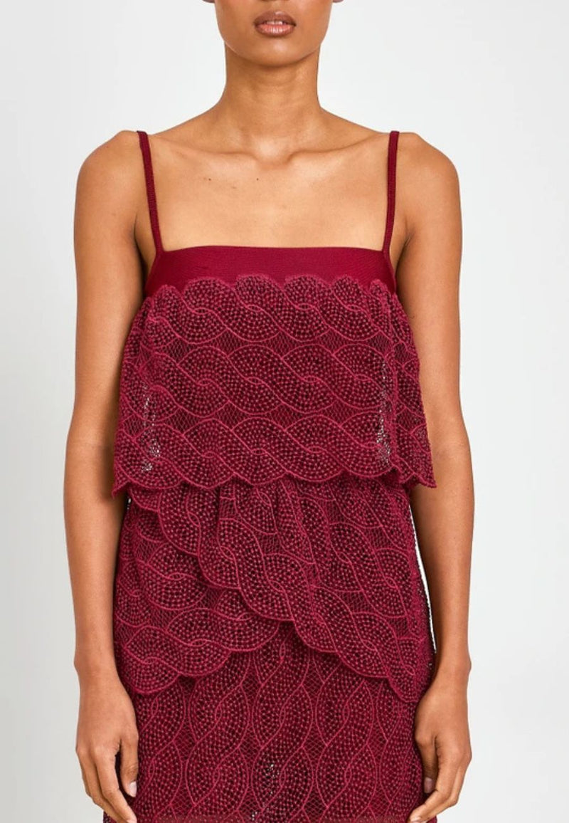 Merak Guipure Blouse with Wave