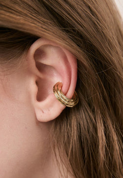 Earcuff Churro Med Gold