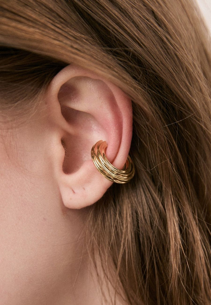 Earcuff Churro Med Gold