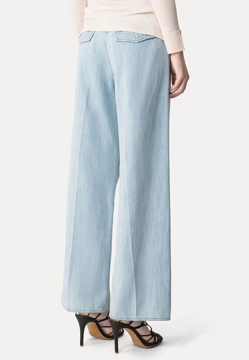 Cotton Denim Calvary 5 Pockets Pants
