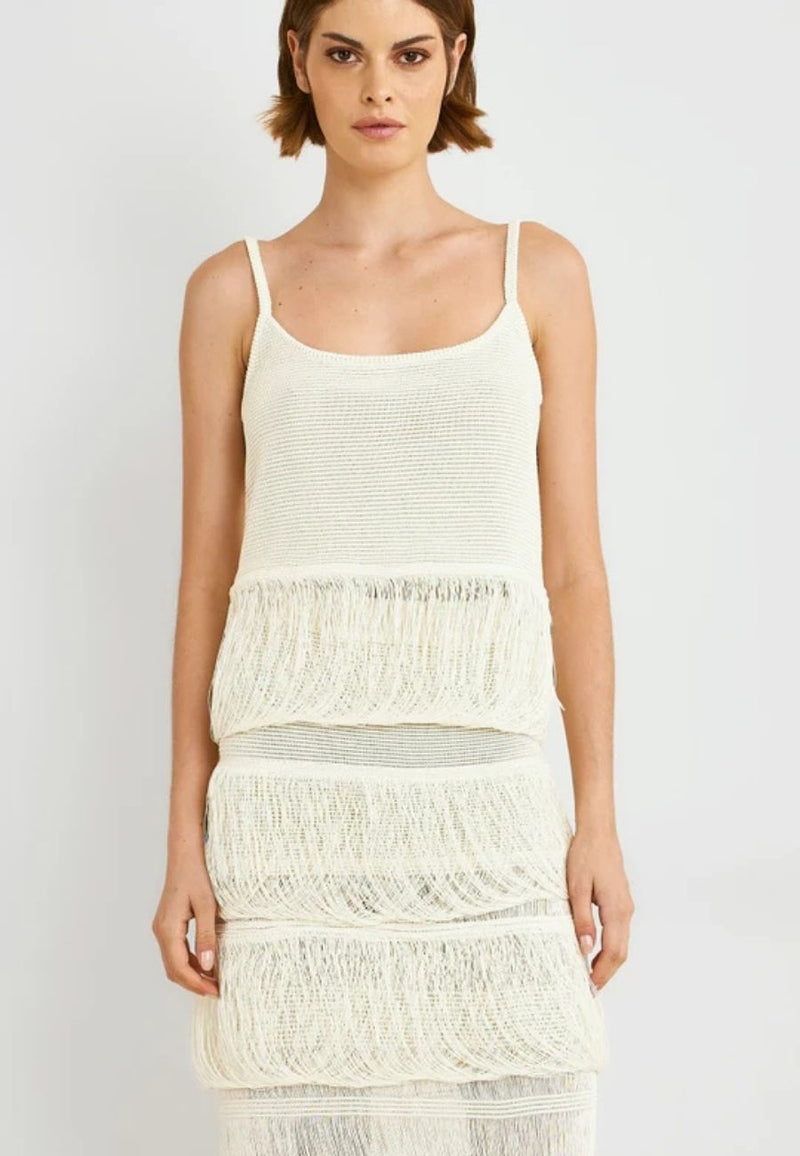 Centauri Peplum Blouse with Fringe