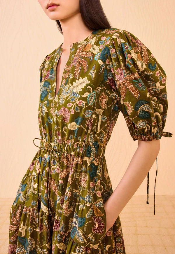 Adriana Short Sleeve Midi Dress