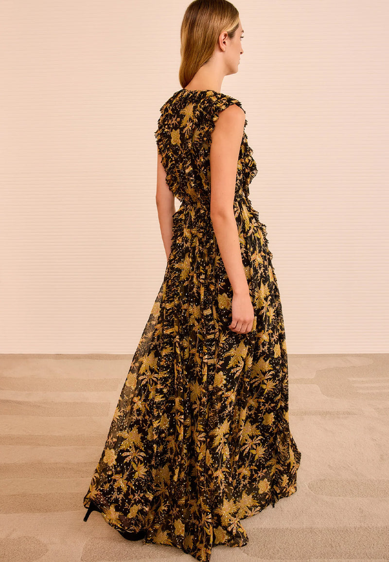 Aida Cascading Ruffle Gown