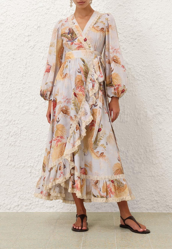 Ascension Frill Midi Dress