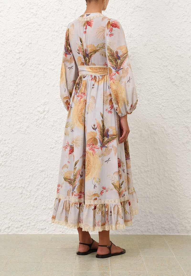 Ascension Frill Midi Dress