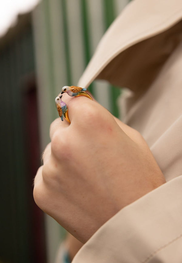 Bird FacetoFace ring