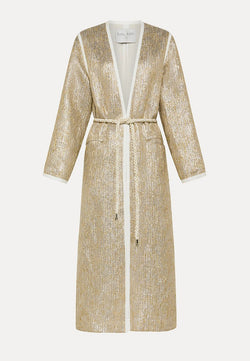 Chic "twinkle" Lurex Coat