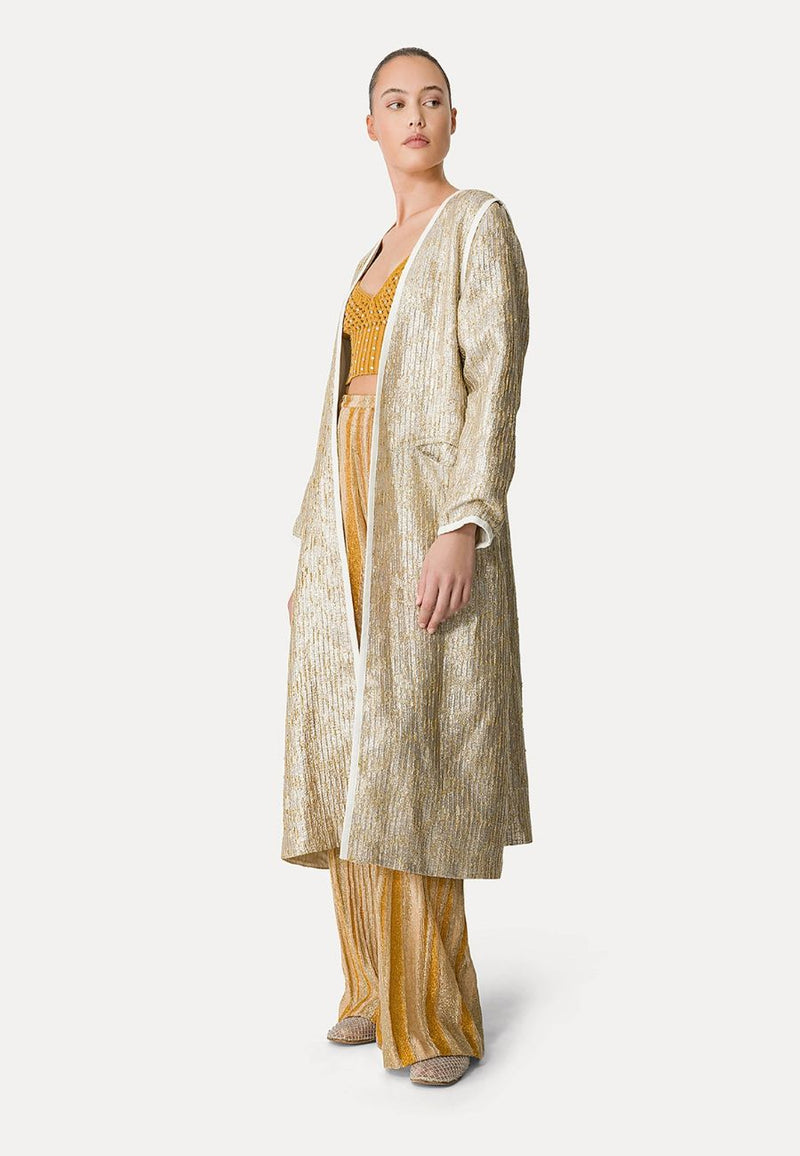Chic "twinkle" Lurex Coat