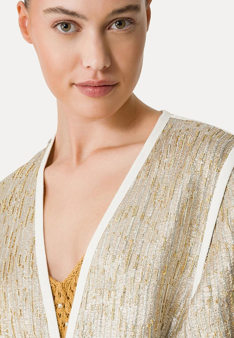 Chic "twinkle" Lurex Coat