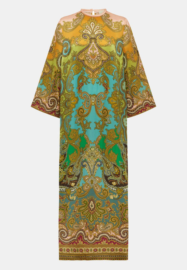 Clemenza Silk Midi Dress