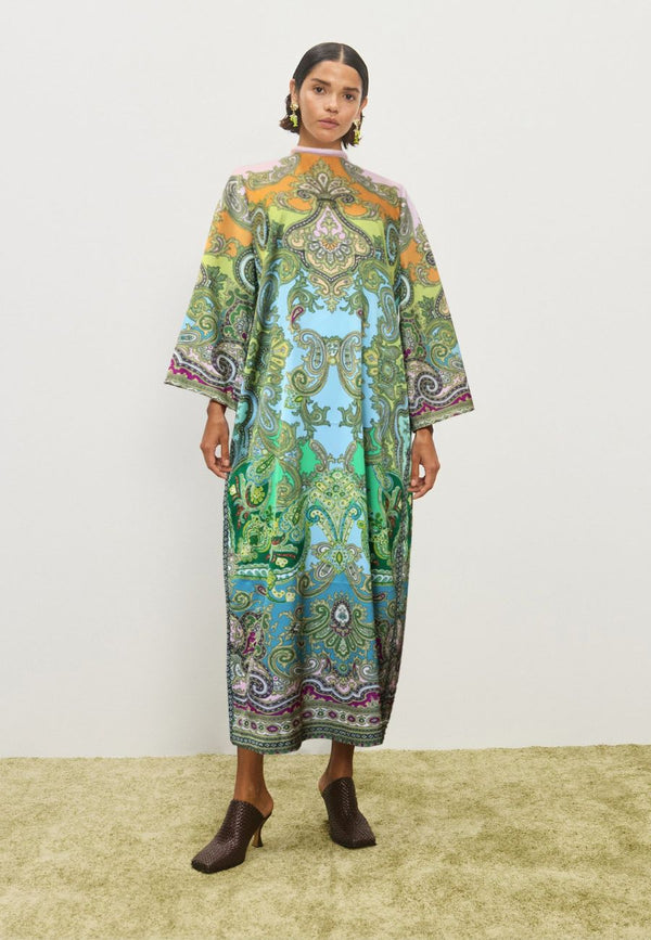 Clemenza Silk Midi Dress
