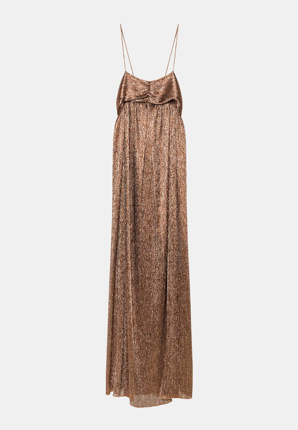 Froissé Lamé Dress