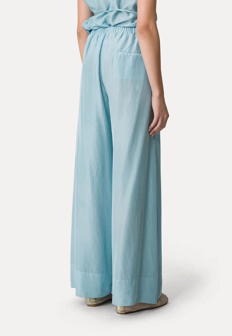 Habotai Silk Drawstring Pants