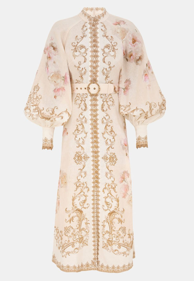 Hypnotic Buttoned Midi Dress