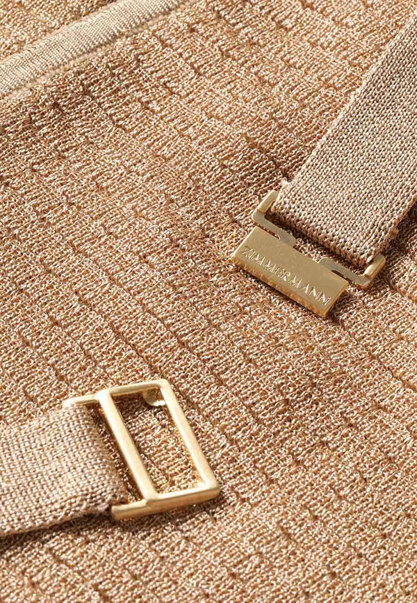 Hypnotic Metallic Midi Dress