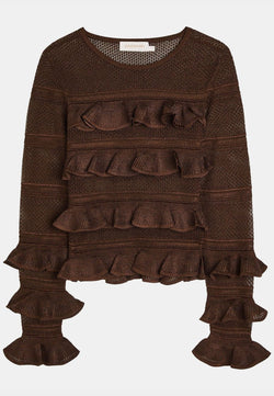 Hypnotic Lace Frill Top