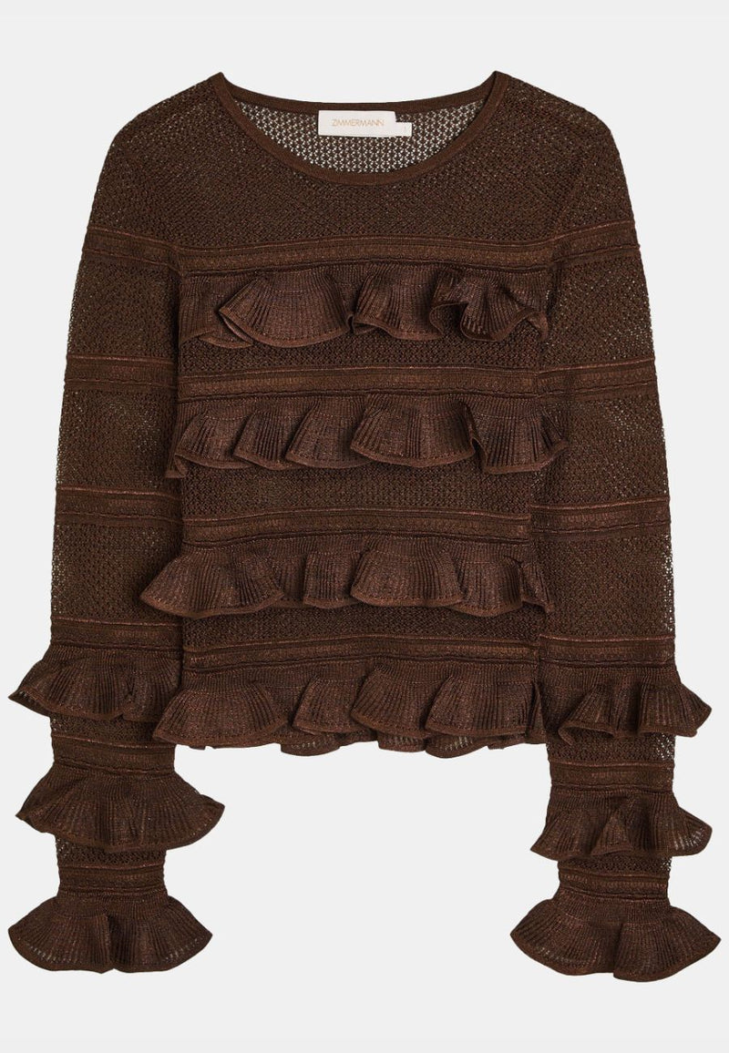 Hypnotic Lace Frill Top