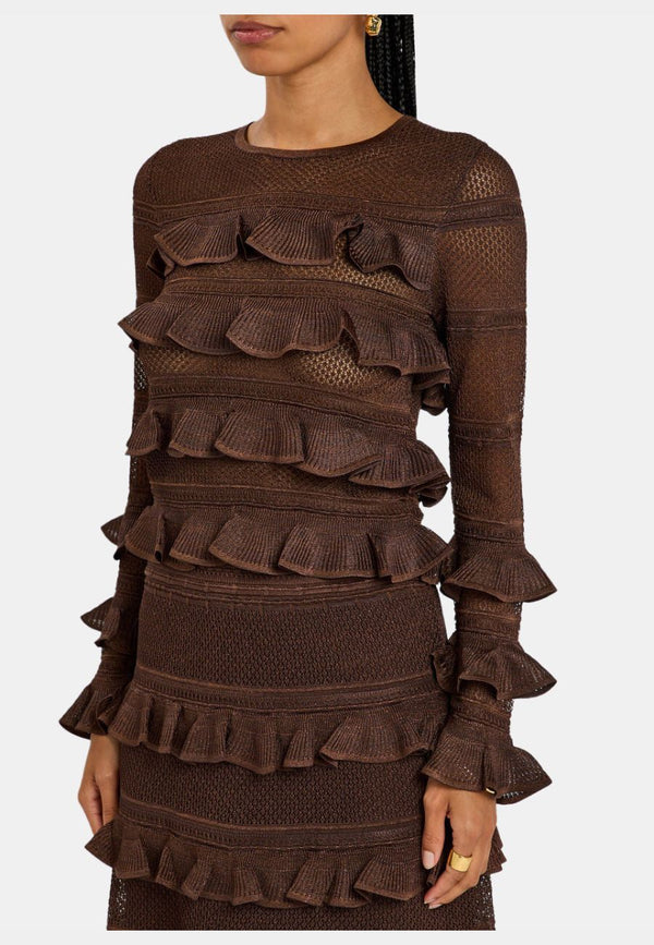 Hypnotic Lace Frill Top