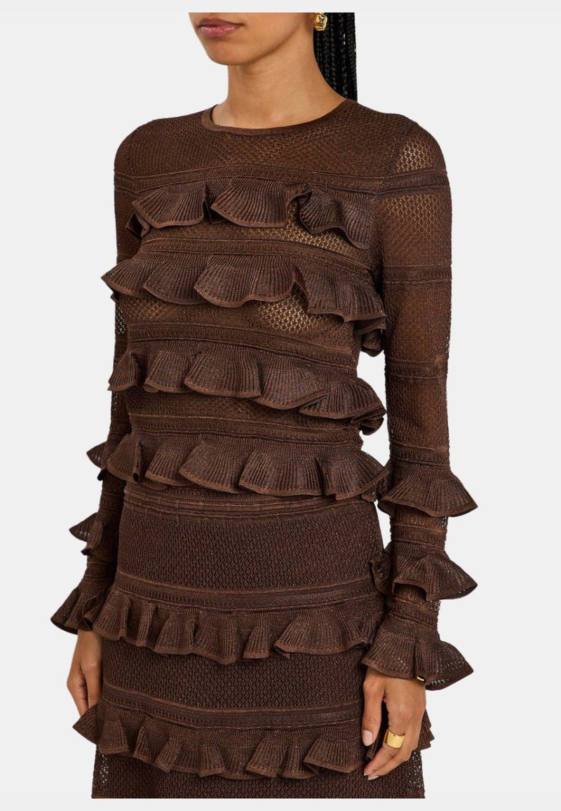 Hypnotic Lace Frill Top