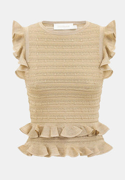 Hypnotic Lace Knit Halter Top