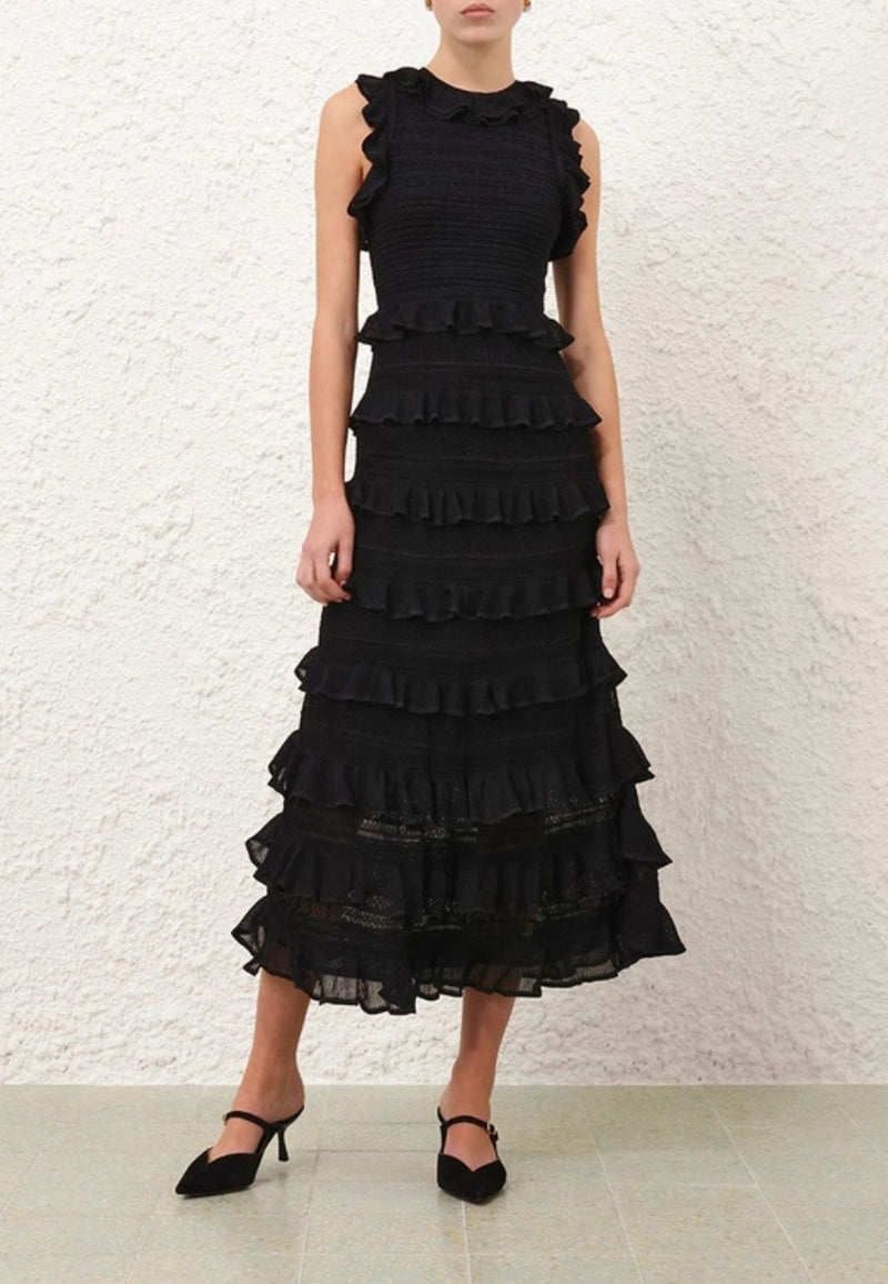 Hypnotic Lace Knit Racer Dress