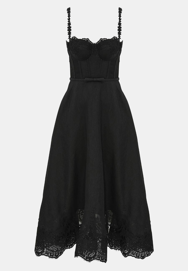 Hypnotic Lace Trim Gown