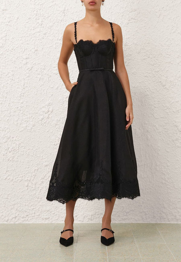 Hypnotic Lace Trim Gown