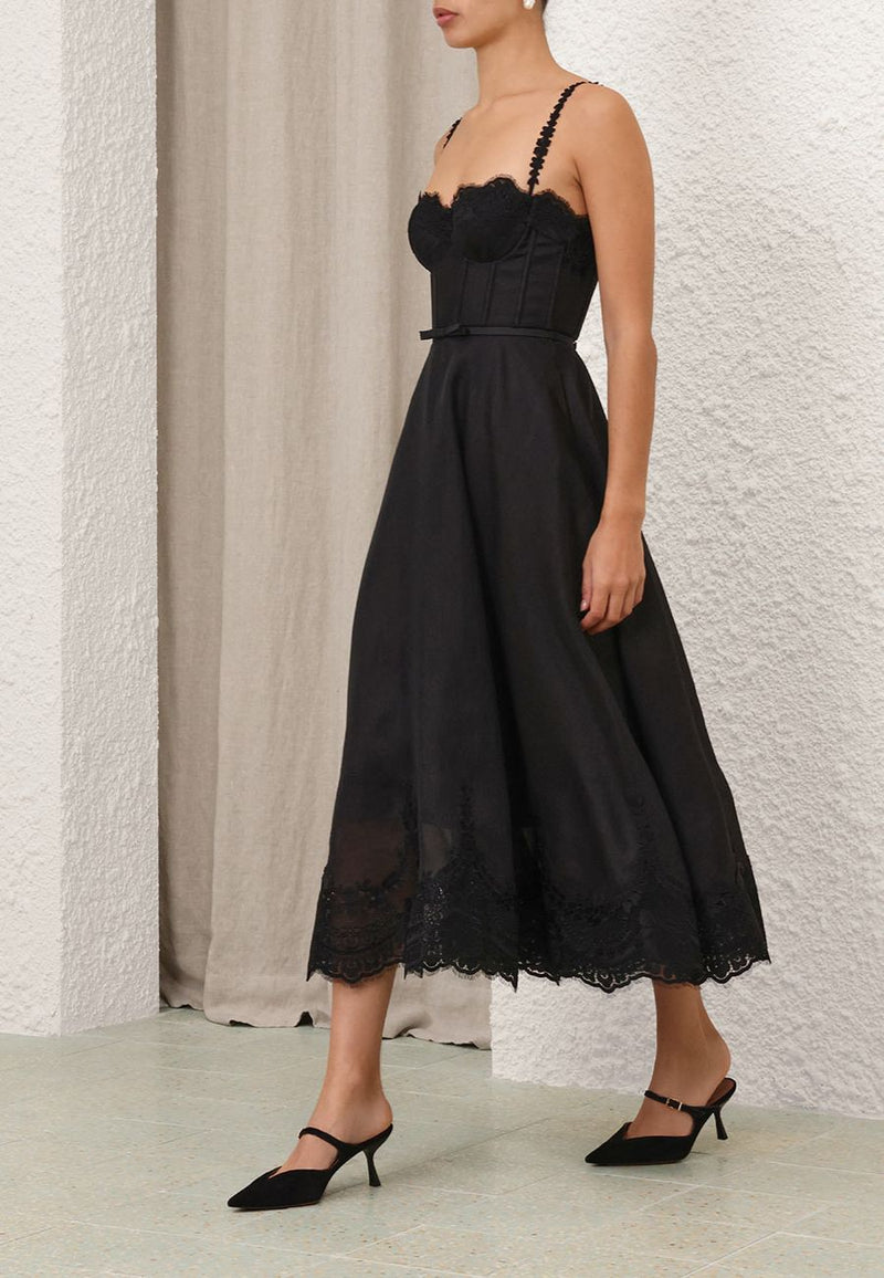 Hypnotic Lace Trim Gown