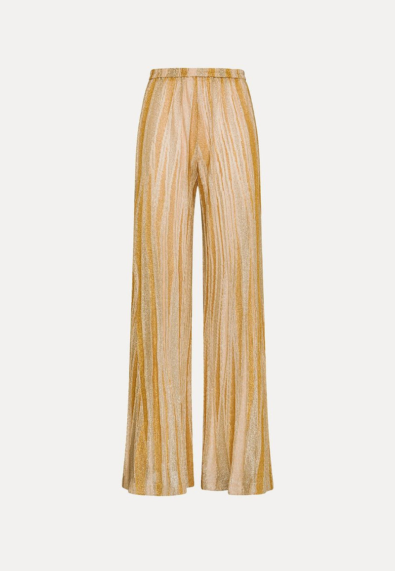Jacquard Flared Pants