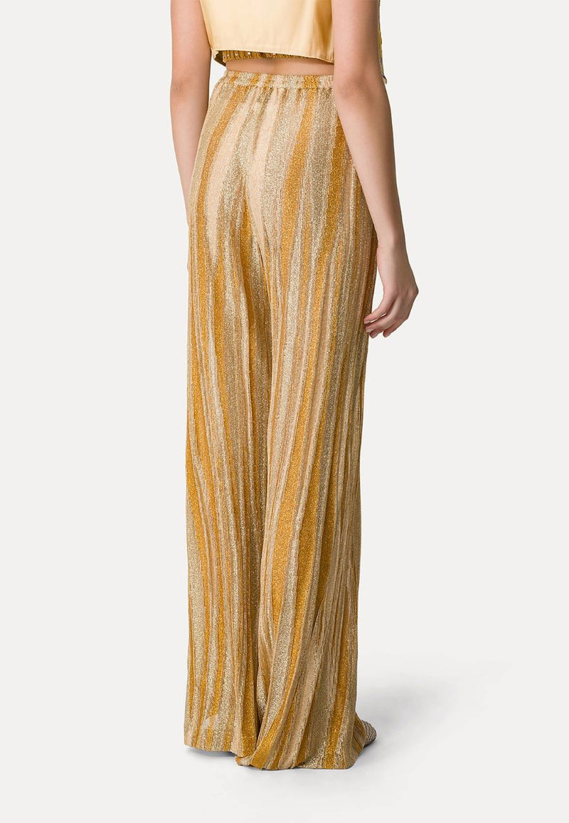 Jacquard Flared Pants