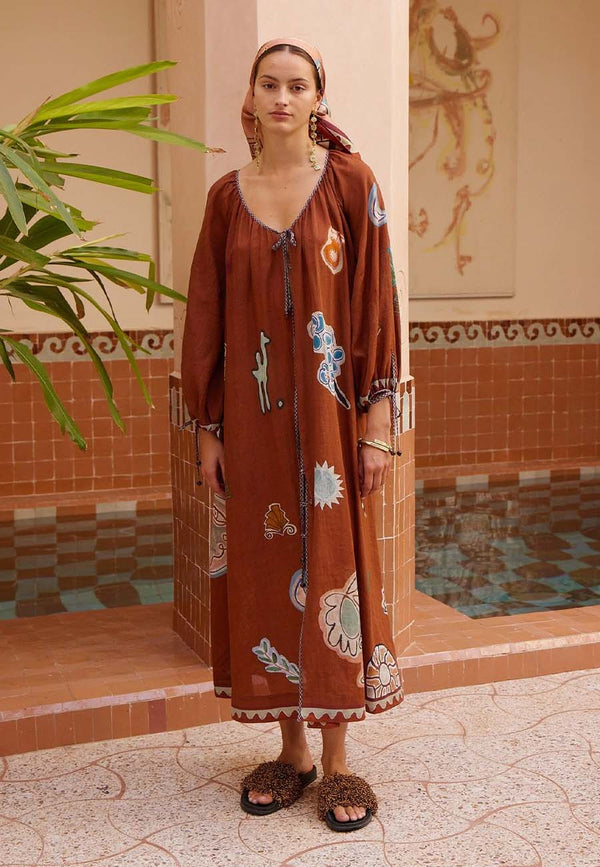 Laurence Tie Front Shirtdress