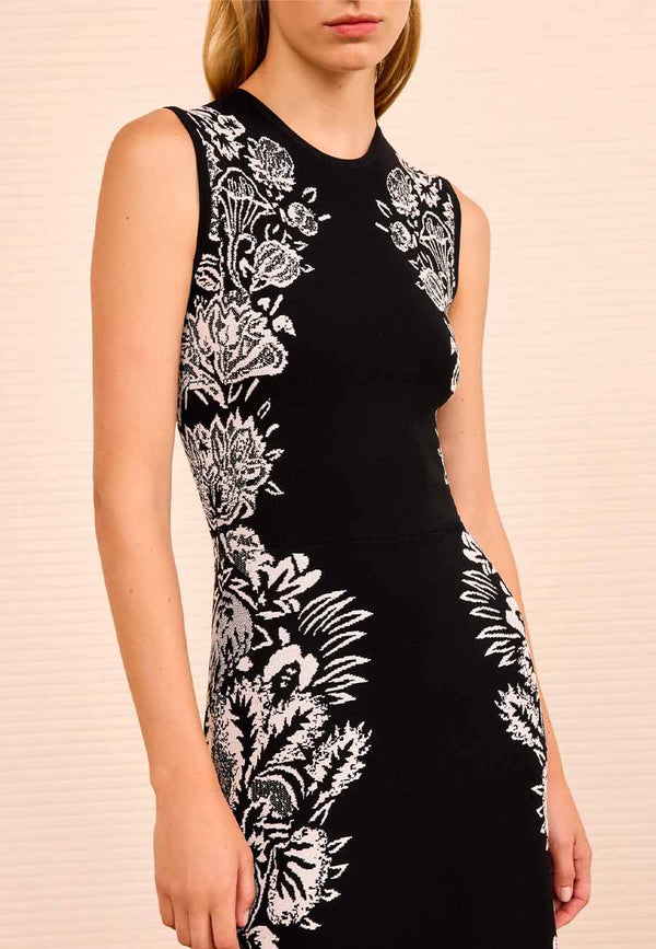 Liana Jacquard SL Midi Dress