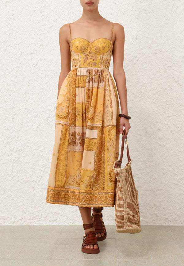 Lucky Corset Midi Dress