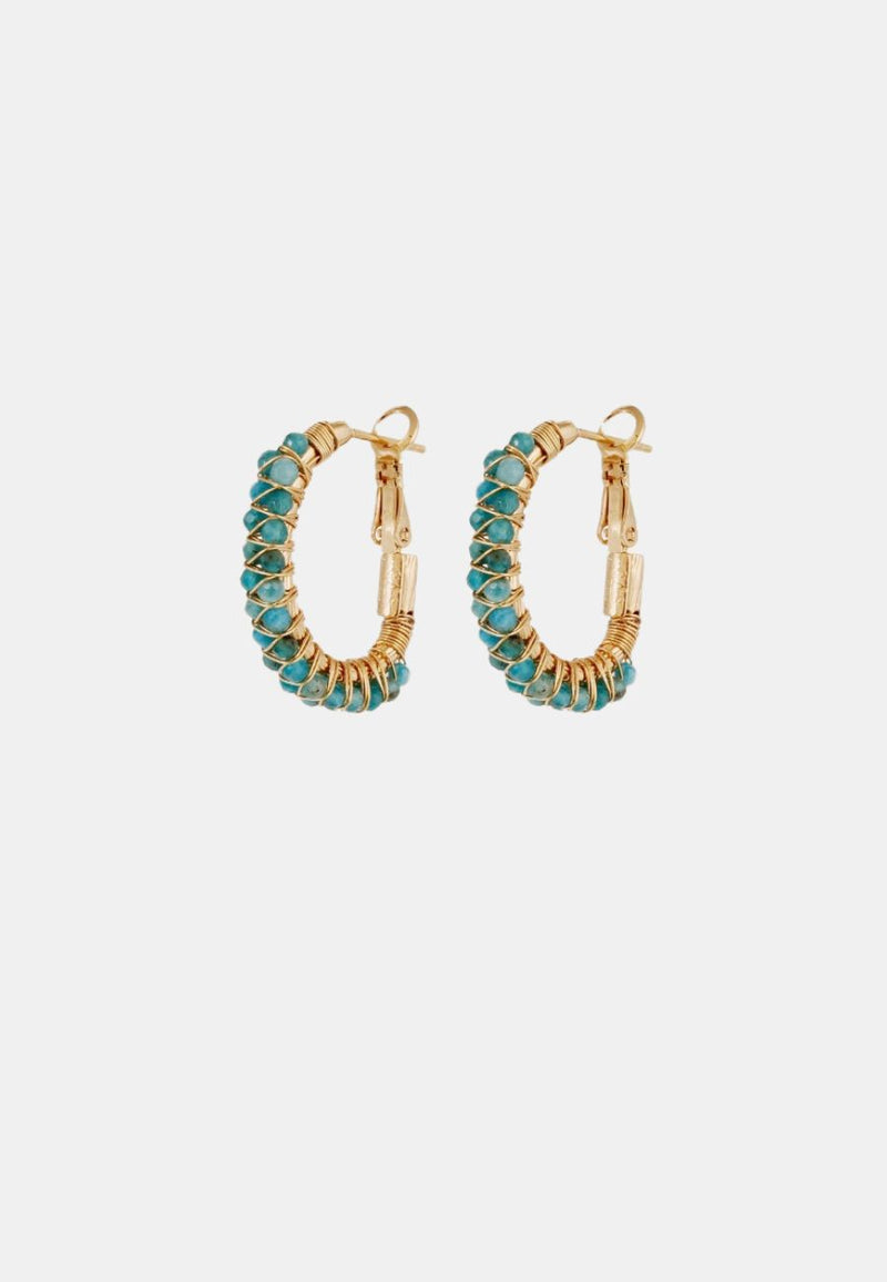 Lyre Hoop Earrings
