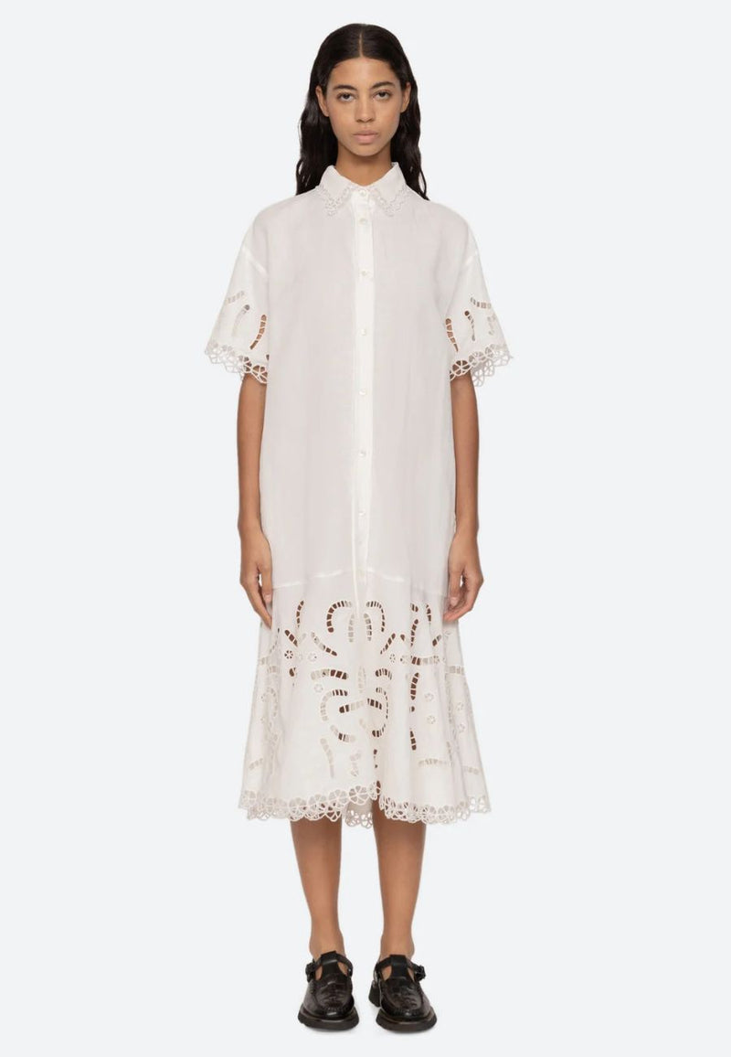 Marja Embroidery Shirt Dress