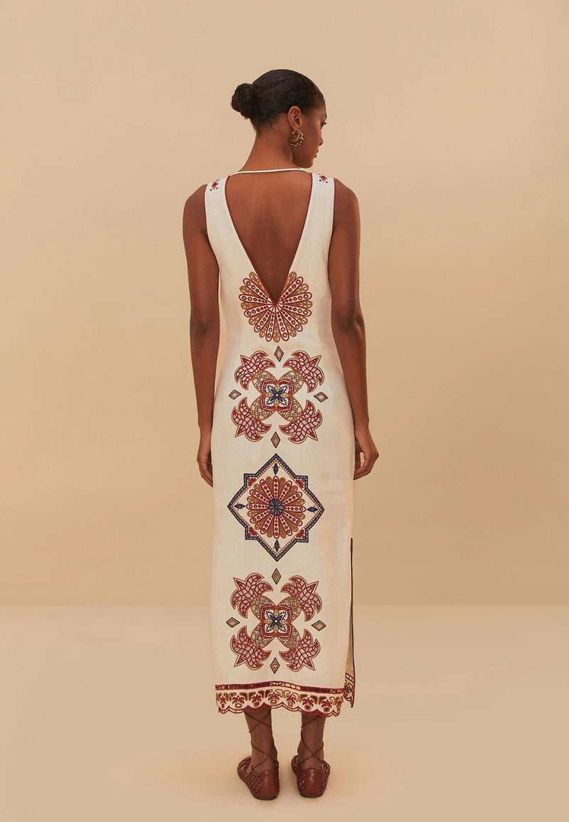 Marys Tiles Richilieu Midi Dress