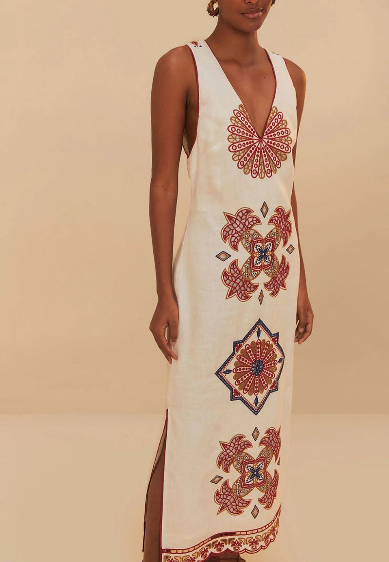 Marys Tiles Richilieu Midi Dress