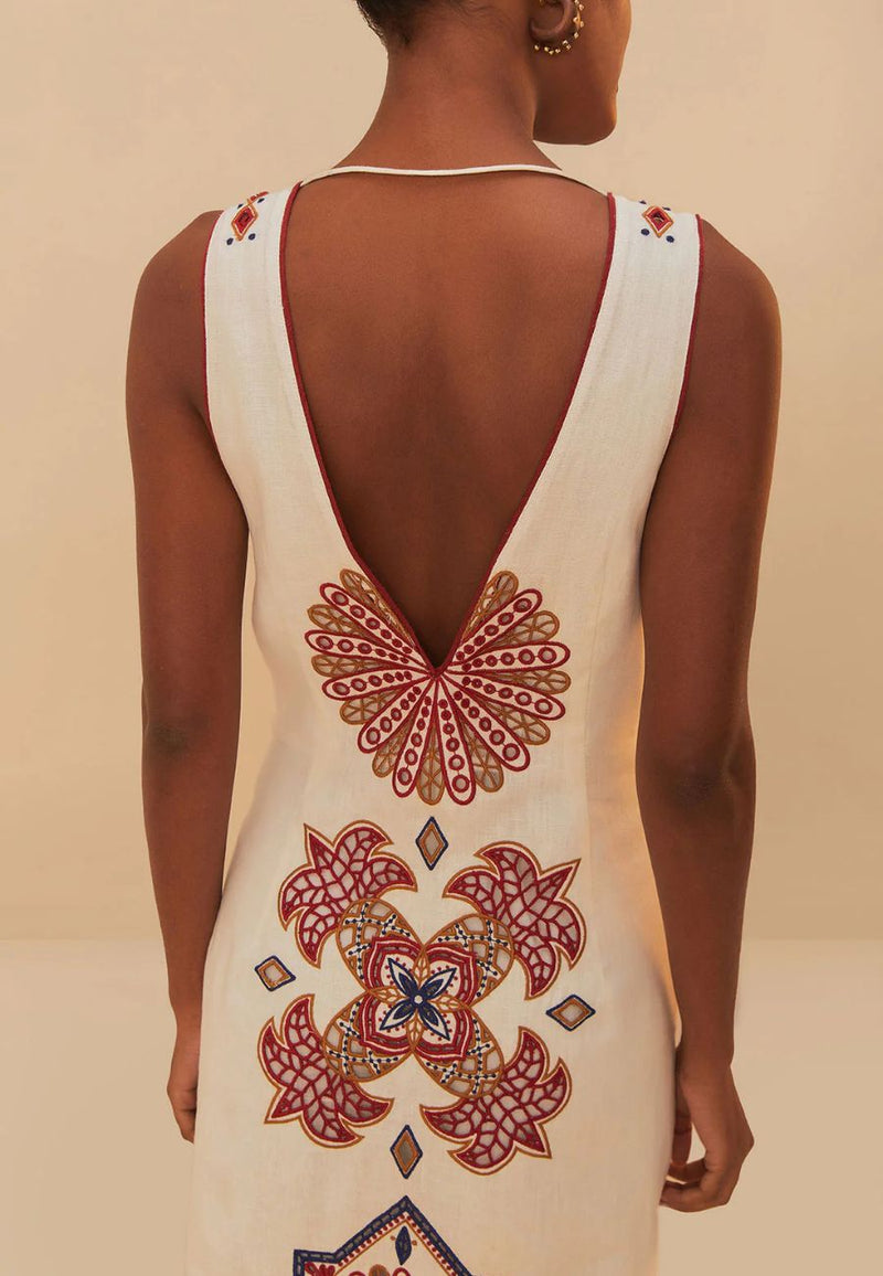 Marys Tiles Richilieu Midi Dress