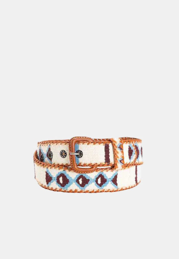 Maya Blanco Celeste Belt