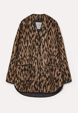 "Moiree" Jacquard Coat