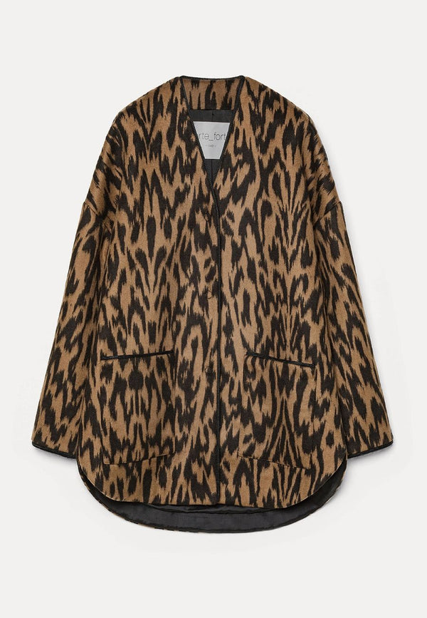"Moiree" Jacquard Coat