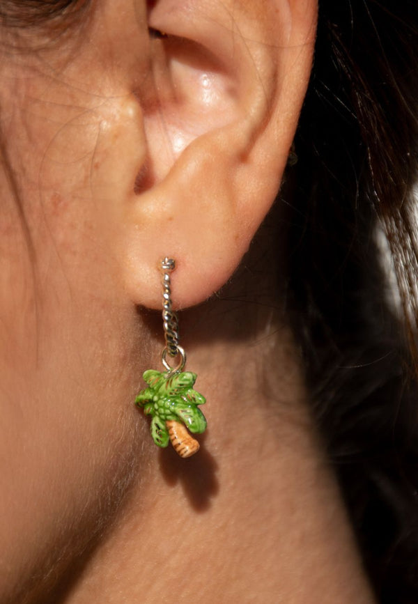 Palm tree mini earring
