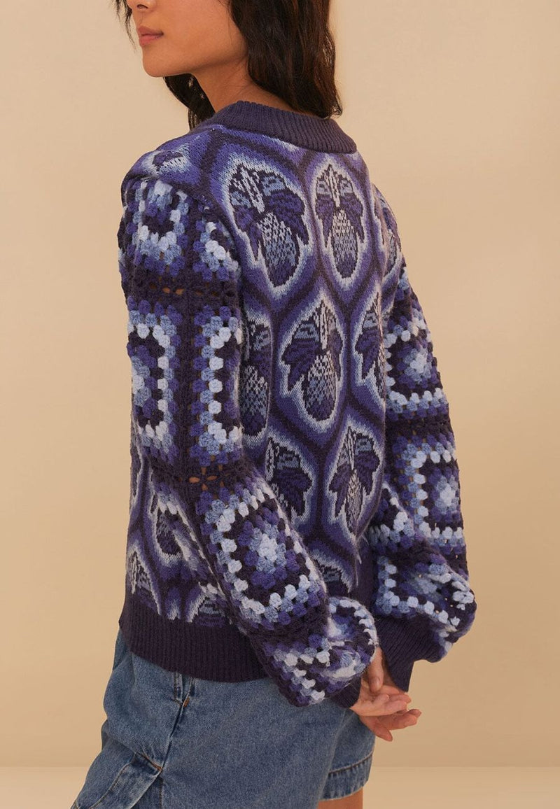 Pineapple Cobogo Knit Sweater