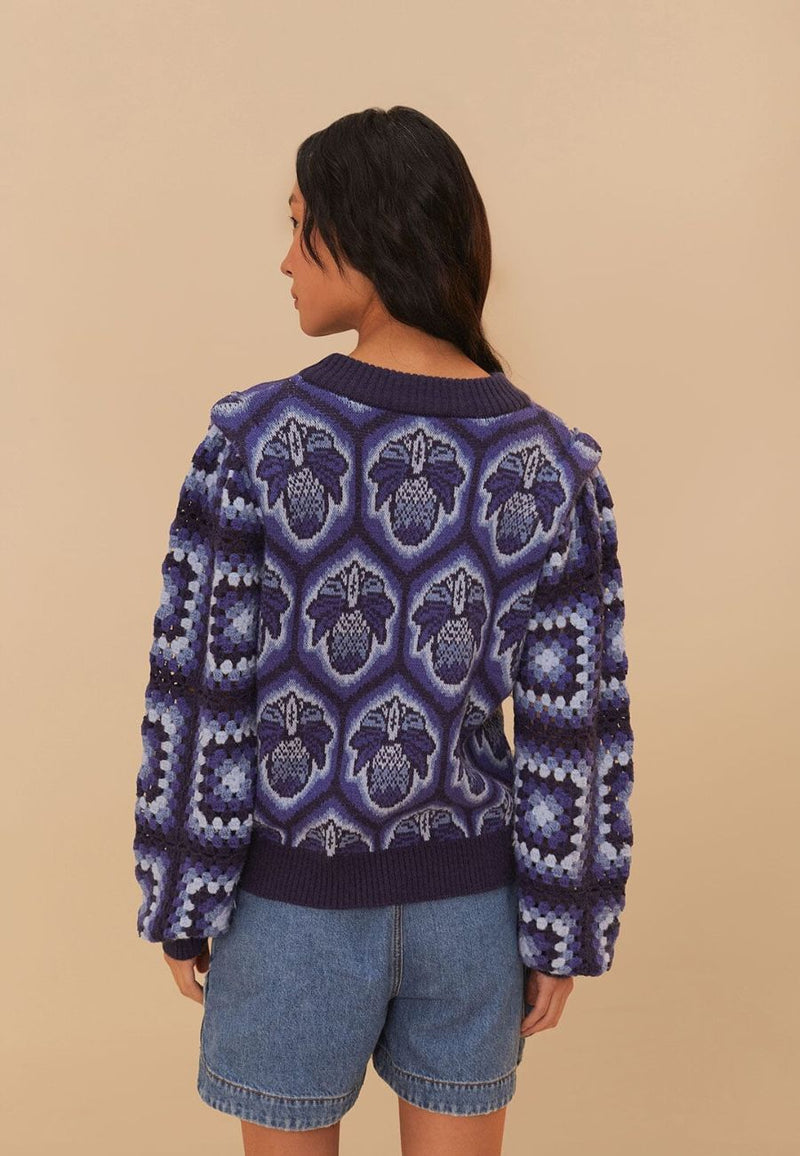 Pineapple Cobogo Knit Sweater