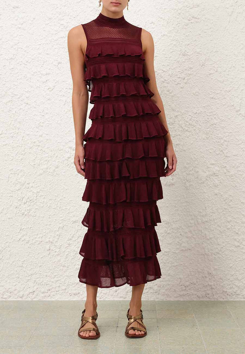 Rebellion Frill Midi Dress