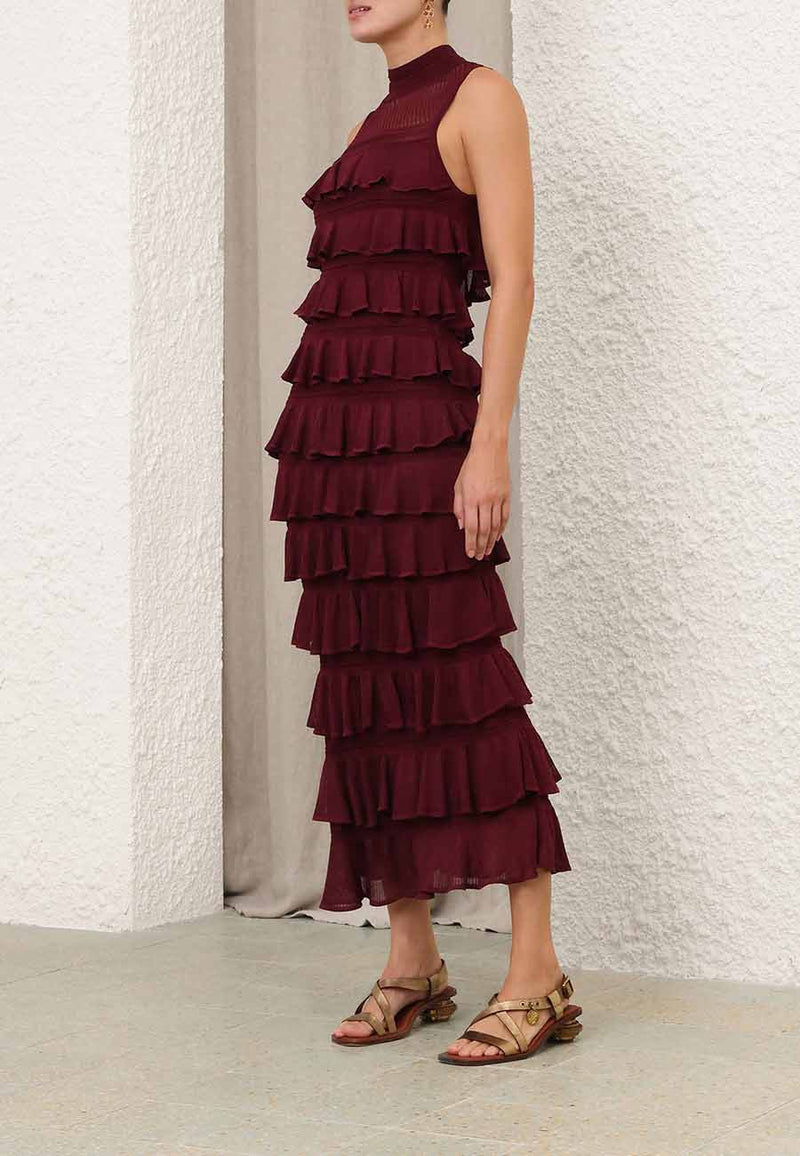 Rebellion Frill Midi Dress