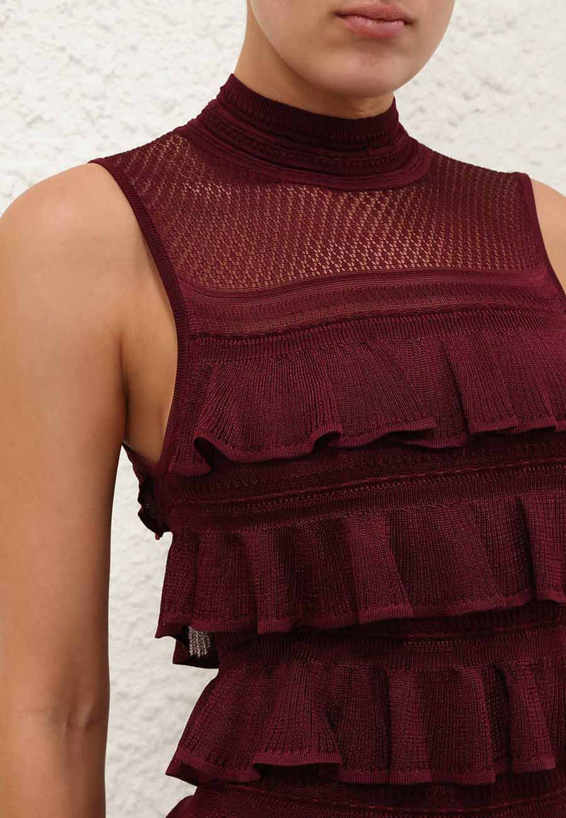 Rebellion Frill Midi Dress